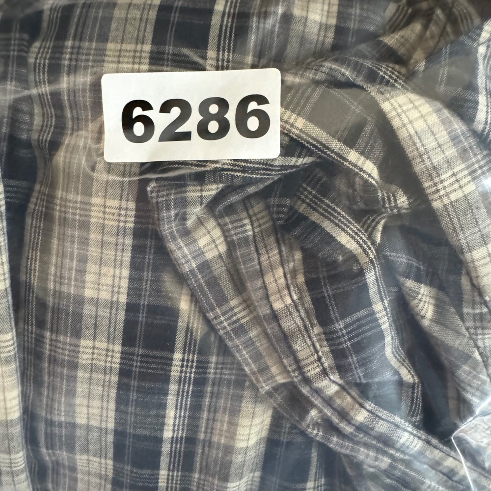 Surplus Mens Plaid Pearl‎ Snap Western Shirt Embroidered Y2K Gorpcore Utility S - Picture 7 of 7